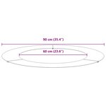 vidaXL Anneau de tree plat noir Ø60/90 cm en acier