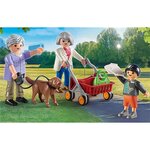 PLAYMOBIL 70990 - City Life Grands-parents avec petit-fils
