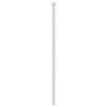 vidaXL Tête de lit métal blanc 90 cm