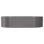 vidaXL Lit surélevé de jardin Acier galvanisé 152x80x36 cm gris