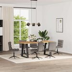 vidaXL Chaises à manger lot de 6 gris similicuir