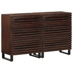 vidaXL Buffets 2 Pièces 60x34x75 cm bois massif de manguier