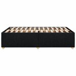 vidaXL Cadre de lit noir 120x190 cm tissu