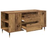 vidaXL Table basse Bois Ancien 102 x 44 5 x 50 cm Bois d'ingénierie