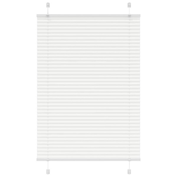 vidaXL Store plissé blanc 90x150 cm largeur du tissu 89 4 cm polyester
