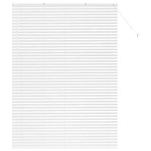 vidaXL Stores vénitiens Blanc 220 x 155 cm Aluminium