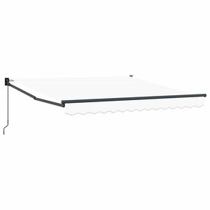 vidaXL Auvent rétractable Blanc 350 x 250 cm