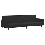 vidaXL Ensemble de canapés 2 Pièces noir velours