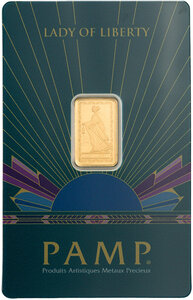 Monnaie LADY OF LIBERTY 2.5 g Lingot Or