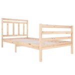 vidaXL Cadre de lit sans matelas bois massif 120x200 cm