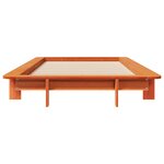 vidaXL Cadre de lit sans matelas cire marron 90x200 cm bois pin massif