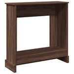 VidaXL Cadre de cheminée chêne marron 90x30x90 cm bois d'ingénierie