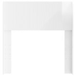 vidaXL Tête de lit Blanc brillant PB