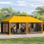 vidaXL Abri de jardin 6 x 3 m Jaune Polyester et Acier 190