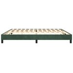 vidaXL Cadre de lit sans matelas vert foncé 200x200 cm velours