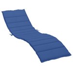 vidaXL Coussin de chaise longue bleu royal 200x60x3 cm tissu oxford