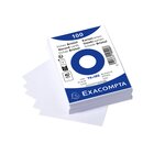 Paquet 100 fiches A7 S/Film Blanc uni EXACOMPTA