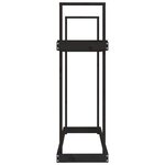 vidaXL Support pour bois de chauffage Noir 110x35x108 5 cm Bois de pin