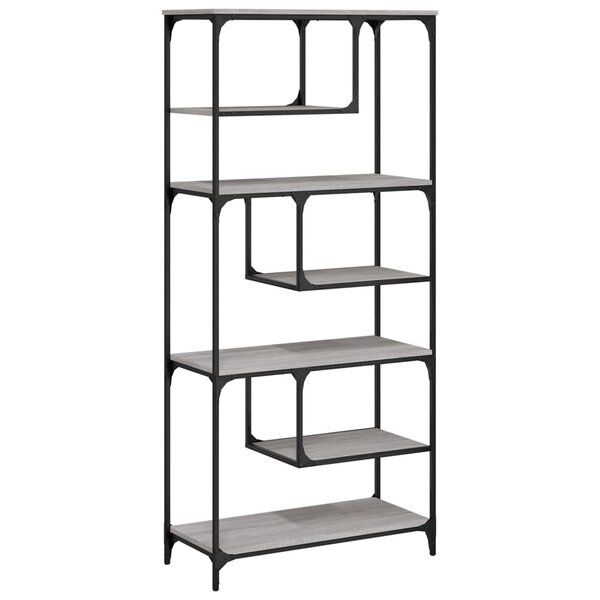 vidaXL Bibliothèque sonoma gris 81x36x176 cm bois d'ingénierie