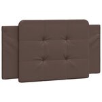 vidaXL Coussin de tête de lit Zadar marron 100 cm similicuir