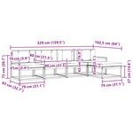 vidaXL Ensemble de canapés d'extérieur 4 pc Blanc et anthracite