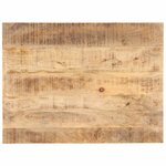 vidaXL Dessus de table Bois de manguier solide 25-27 mm 70x60 cm