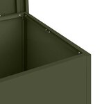 vidaXL Boîte de Rangement Extérieure Vert olive 80 x 50.5 x 50 cm