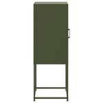 vidaXL Buffet vert olive 36x39x107 cm acier