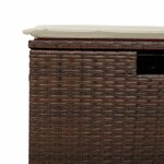 vidaXL Salon de jardin avec coussins 6 Pièces marron résine tressée