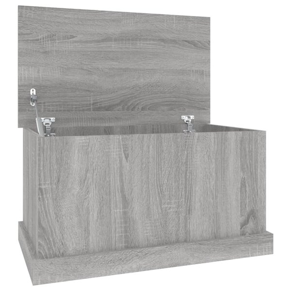 vidaXL Boîte de rangement sonoma gris 70x40x38 cm bois d'ingénierie