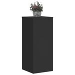 vidaXL Supports pour plantes 2 Pièces noir 30x30x70 cm bois d'ingénierie