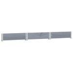 vidaXL Lit surélevé hexagonale gris 160x160 cm bois de pin massif