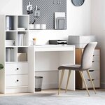 vidaXL Bureau Blanc 80 x 50 x 76 cm Bois d'ingénierie