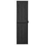 vidaXL Armoire de rangement de jardin Noir 65x45x172 cm PP Rotin