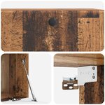 vidaXL Meuble TV mural 78 5 x 41 x 30 cm Bois ancien Bois d'ingénierie