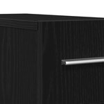Meuble de pharmacie vidaXL en chêne noir 20x45 5x60 cm en bois d'ingénierie