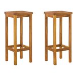 vidaXL Ensemble de bar de jardin 3 Pièces bois d'acacia solide