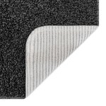 Set de 3 tapis de bain vidaXL Gris foncé en Polypropylène Antidérapant
