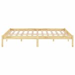 vidaXL Cadre de lit sans matelas bois massif 120x200 cm