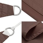 vidaXL Voile de parasol Tissu Oxford carré 3 6x3 6 m marron