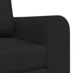 vidaXL Canapé-Lit Noir 148 x 71 x 83 cm tissu