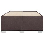 vidaXL Cadre de lit sans matelas marron foncé 120x200 cm tissu