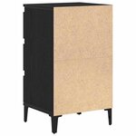 vidaXL Cabinet de chevet Chêne noir 40 x 35 x 70 cm Bois d'ingénierie