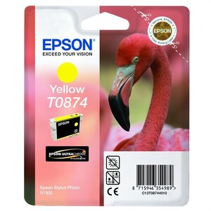 Epson t0874 flamant rose cartouche d'encre jaune