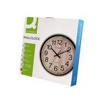 Q-connect horloge murale - Plastique - Diamètre 25 7 cm - Bois