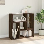 vidaXL Meubles TV 2 Pièces chêne marron 75x30x50 cm bois ingénierie