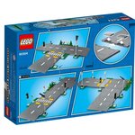Lego city 60304 intersection a assembler  jeu construction ville avec panneaux et routes a imbriquer pour garçon ou fille
