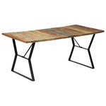 vidaXL Table de salle à manger 180x90x76cm Bois de récupération solide