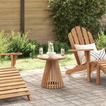 vidaXL Table de jardin d'appoint Marron 50 x 50 x 49 5 cm