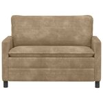 vidaXL Canapé Taupe 126 x 81 x 87 5 cm Polyester